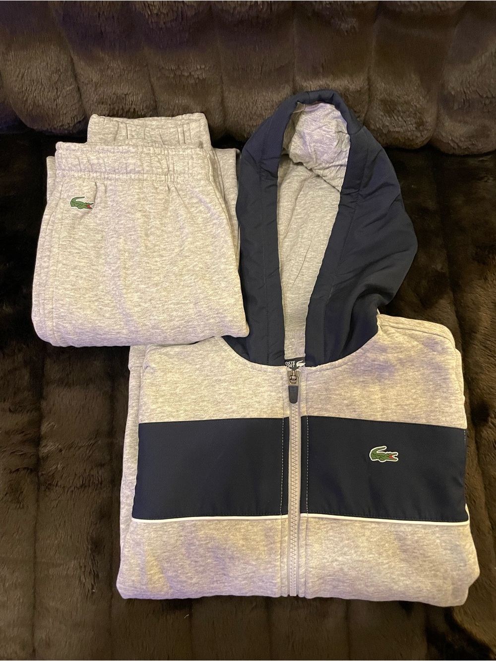 Lacoste Gray 2 piece jogger